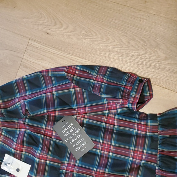 Tuckernuck Highland Tartan Royal Shirt Dress Plaid New Without Tags S - Picture 11 of 12